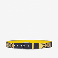Fendi Gray Fabric Belt
