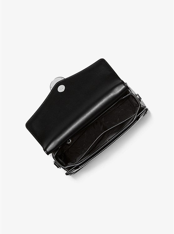 Michael Kors Jessie Medium Two-Tone Logo Shoulder Bag
