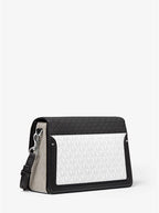 Michael Kors Jessie Medium Two-Tone Logo Shoulder Bag