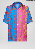 Versace Barocco Western Silk Twill Shirt