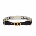 Christian Dior Belt Blue and Cream