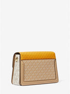 Michael Kors Jessie Medium Two-Tone Logo Shoulder Bag