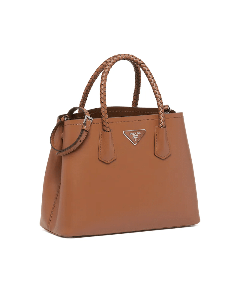 Prada Double Medium Leather Handbag