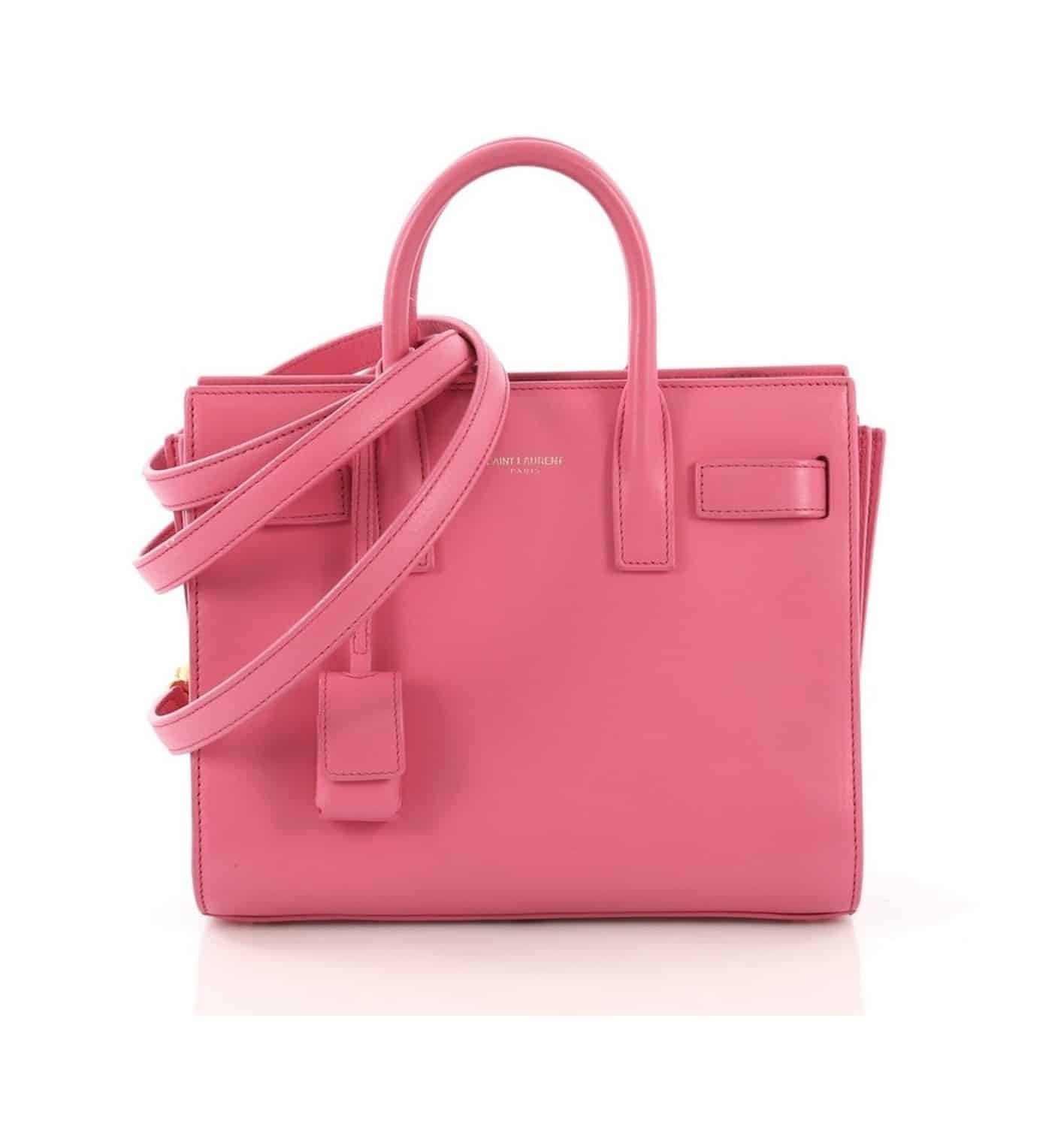 Saint Laurent Sac de Jour Handbag Leather Nano