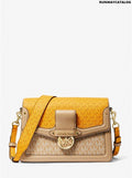 Michael Kors Jessie Medium Two-Tone Logo Shoulder Bag