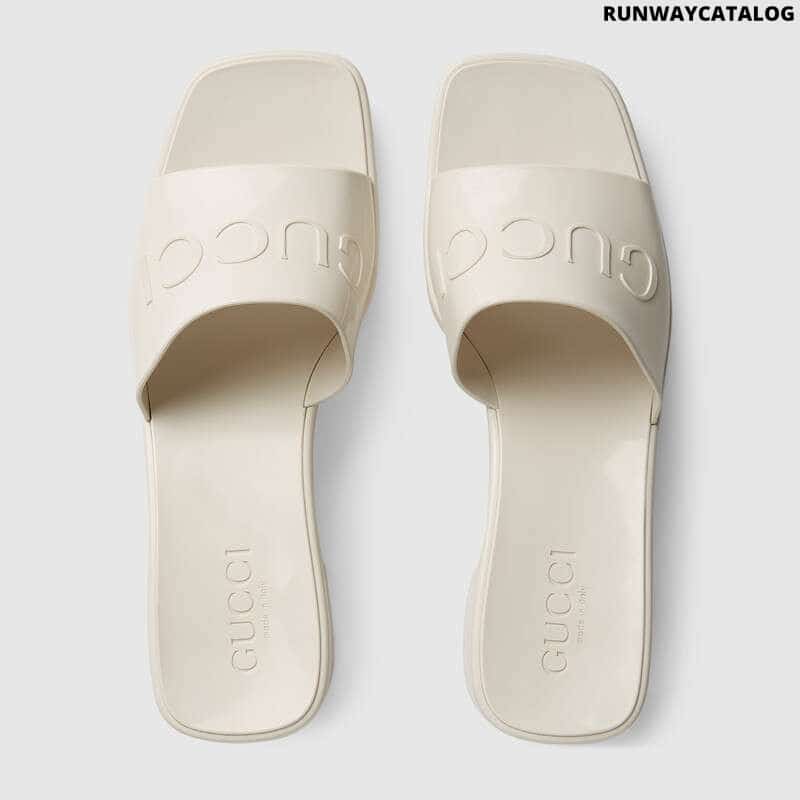 Gucci Women’s rubber slide sandal
