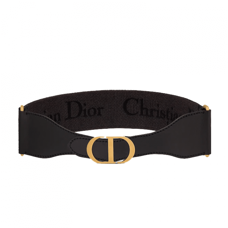 Christian Dior Belt Black and Dark Gray