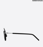 ChristianDior Futuristic Black Pilot Sunglasses
