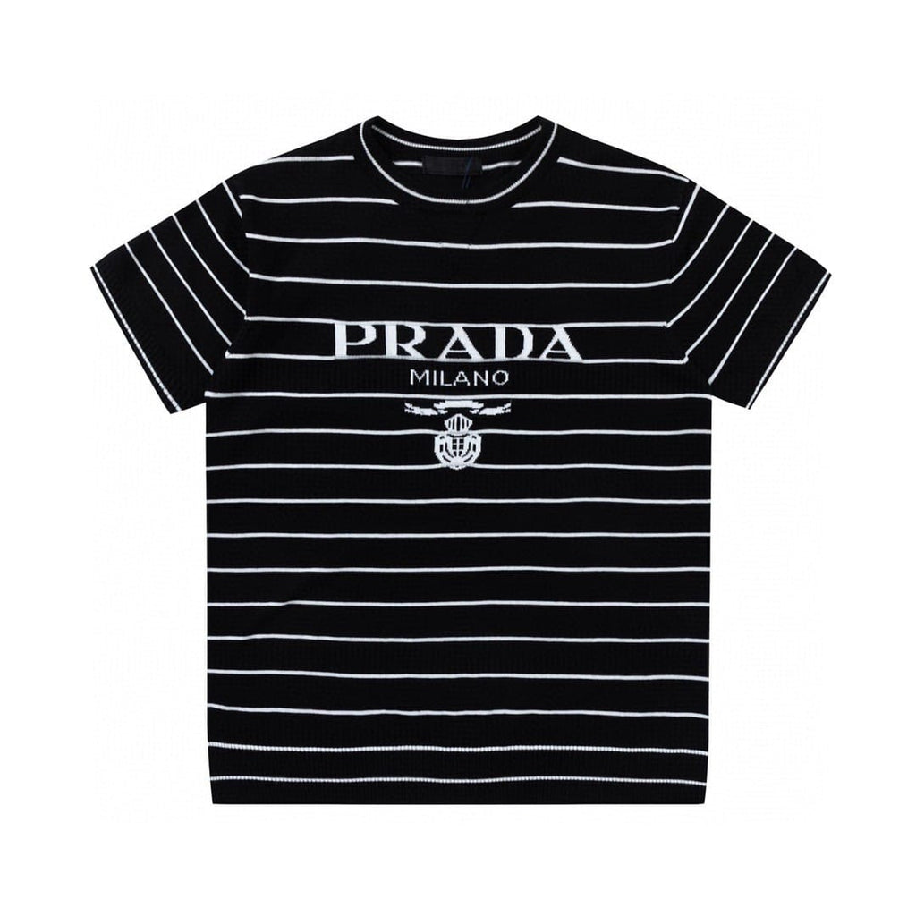 Prada Superfine wool Strip TShirt
