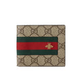 Gucci Web with Bee Embroidery Wallet