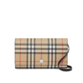 Burberry Vintage Check E-canvas Wallet