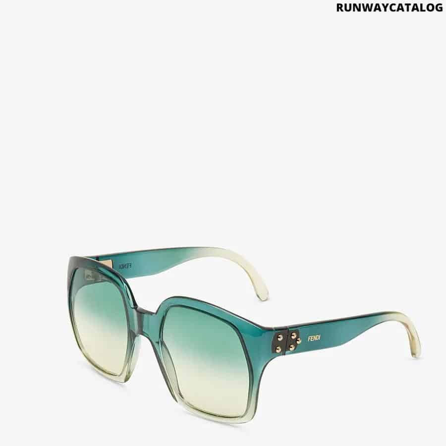 Fendi FENDI DAWN Green gradient effect injection-moulded sunglasses