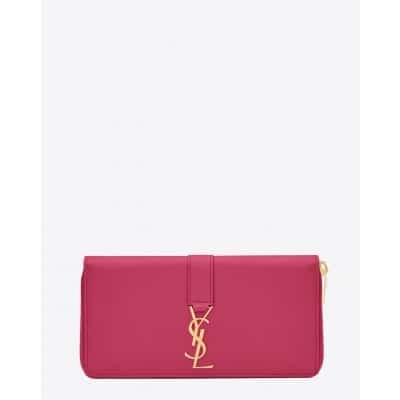 SAINT LAURENT ZIP AROUND WALLET