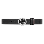 Gucci Black Signature / Brown Leather Reversible Belt