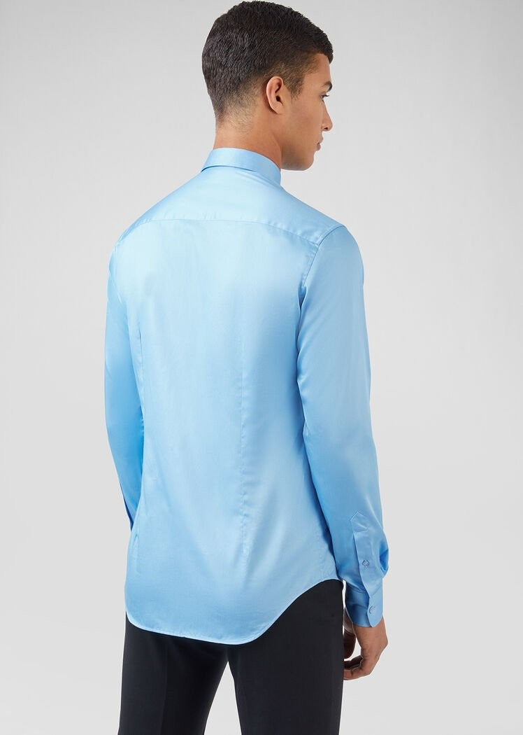 Versace Embroidered Cotton Poplin Shirt