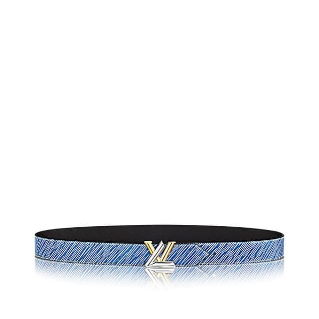 Louis Vuitton LV Twist 30mm Epi Leather Belt Blue