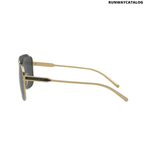 Dolce & Gabbana Square Sunglass Black & Gold