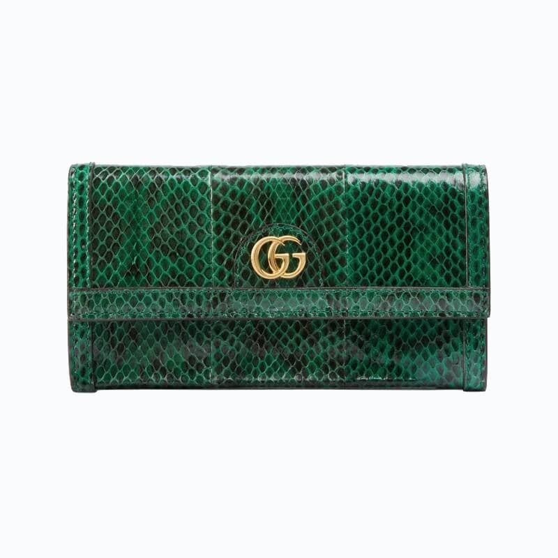 Gucci Ophidia snakeskin continental wallet