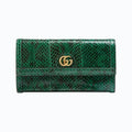 Gucci Ophidia snakeskin continental wallet