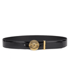 Versace Medusa Leather Belt with Crystals