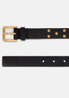 Versace Medusa Stud Leather Belt