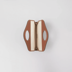 Burberry Mini Topstitched Lambskin Pocket Clutch