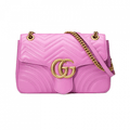 Gucci Re-Edition GG Marmont Medium Bag In Pink