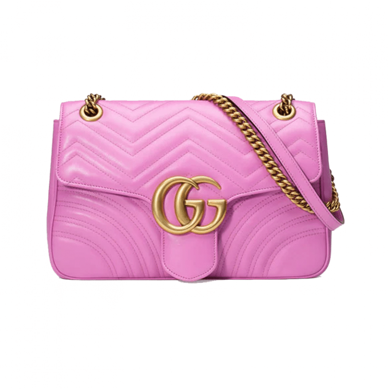 Gucci Re-Edition GG Marmont Medium Bag In Pink