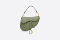 Christian Dior Dusty Jade Saddle Grain Calfskin Bag