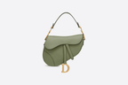 Christian Dior Dusty Jade Saddle Grain Calfskin Bag