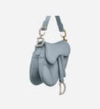 Christian Dior Mini Iron Gray Saddle Velvet Bag