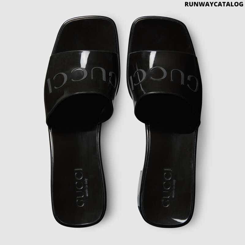 Gucci Women’s rubber slide sandal