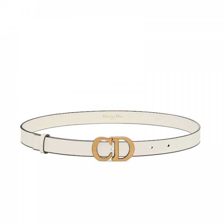 Christian Dior Saddle Women Belt Latte Ultrasoft Calfskin, 20 MM