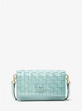 Michael Kors Small Woven Leather Crossbody Bag