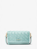 Michael Kors Small Woven Leather Crossbody Bag