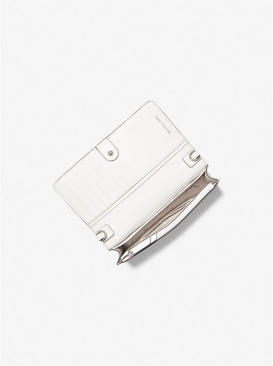 Michael Kors Small Woven Leather Crossbody Bag