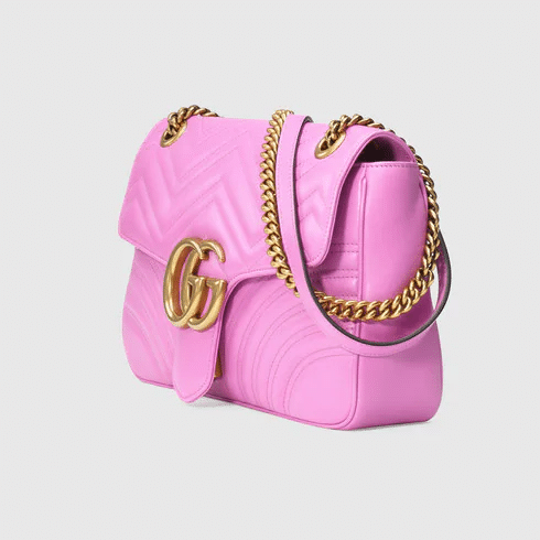 Gucci Re-Edition GG Marmont Medium Bag In Pink