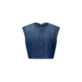 Open Back Denim Top