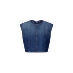 Open Back Denim Top
