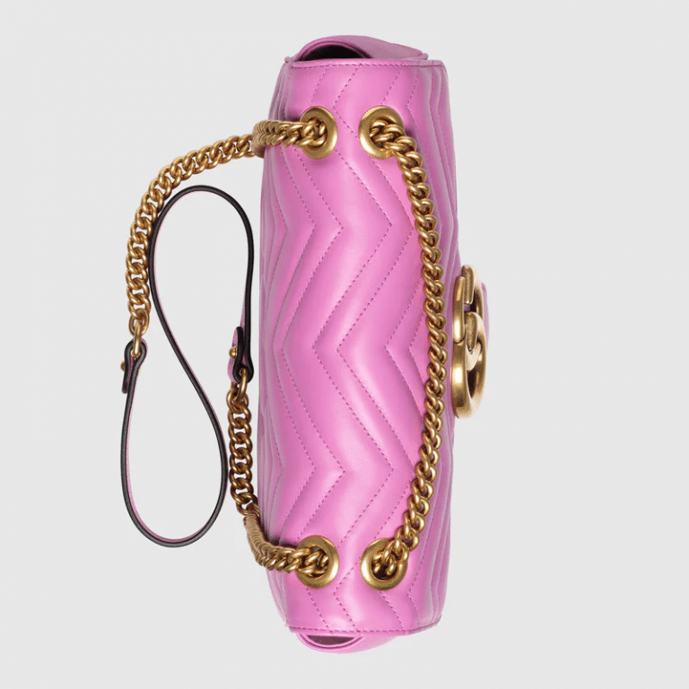 Gucci Re-Edition GG Marmont Medium Bag In Pink