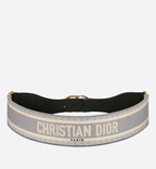 Christian Dior Belt Gray and Beige