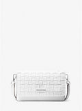 Michael Kors Small Woven Leather Crossbody Bag