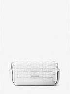 Michael Kors Small Woven Leather Crossbody Bag