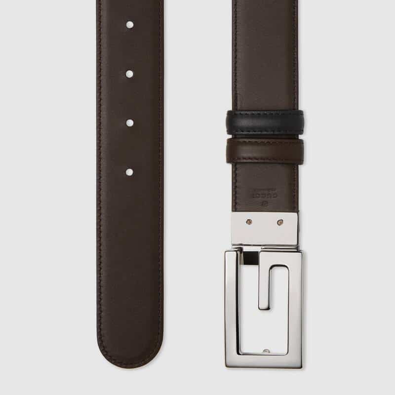 Gucci Reversible Belt with Square G Buckle