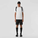 Icon Stripe Collar Cotton Polo Shirt White