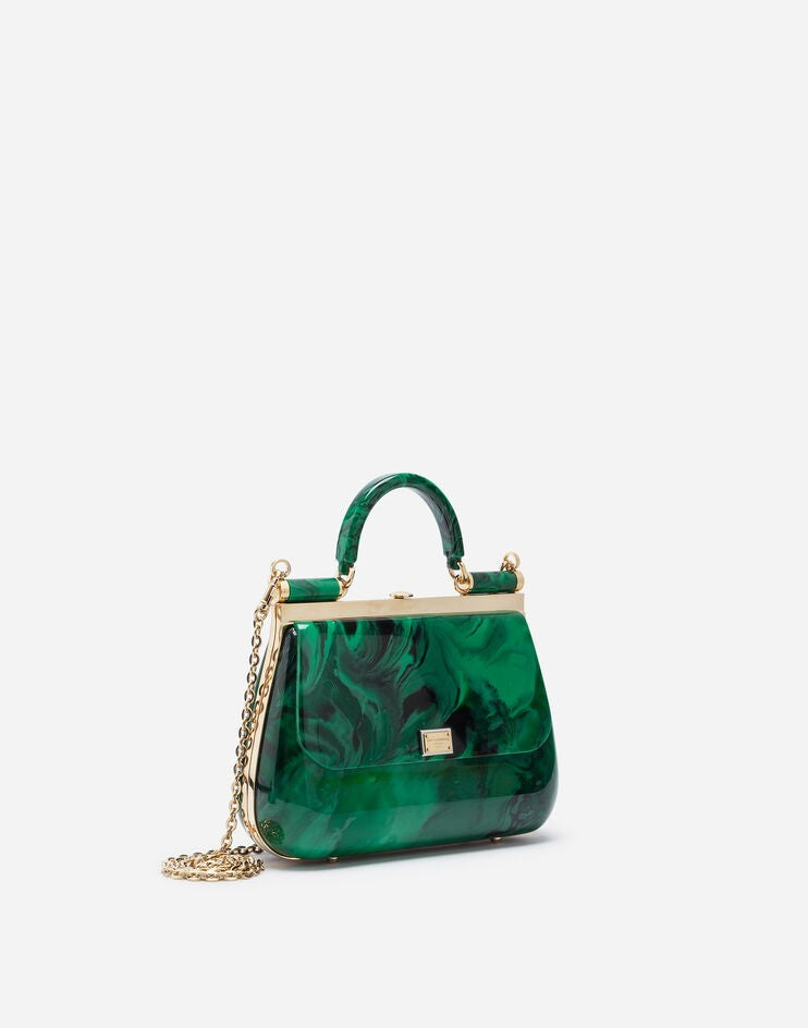 Dolce &amp; Gabbana Sicily Box Bag in Malachite Sint Glass