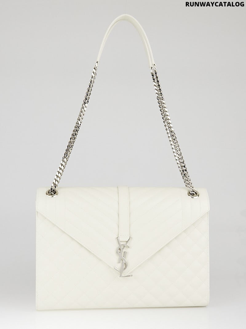 Saint Laurent Matelasse Large Monogram Flap Bag