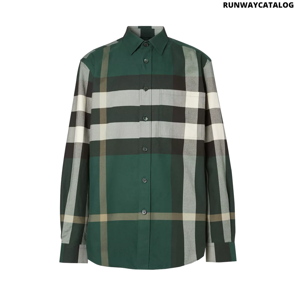 Burberry Check Cotton Flannel Shirt