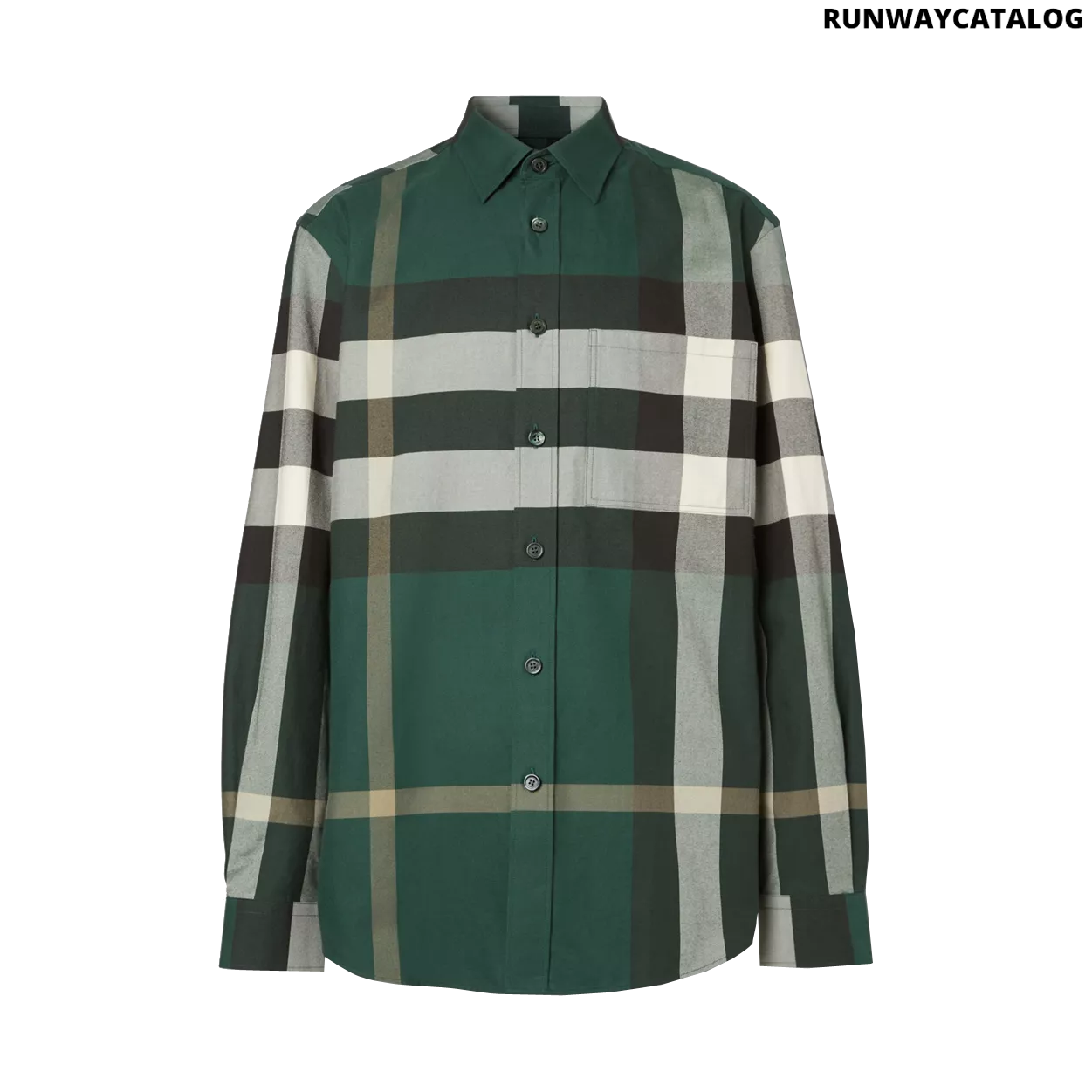 Burberry Check Cotton Flannel Shirt