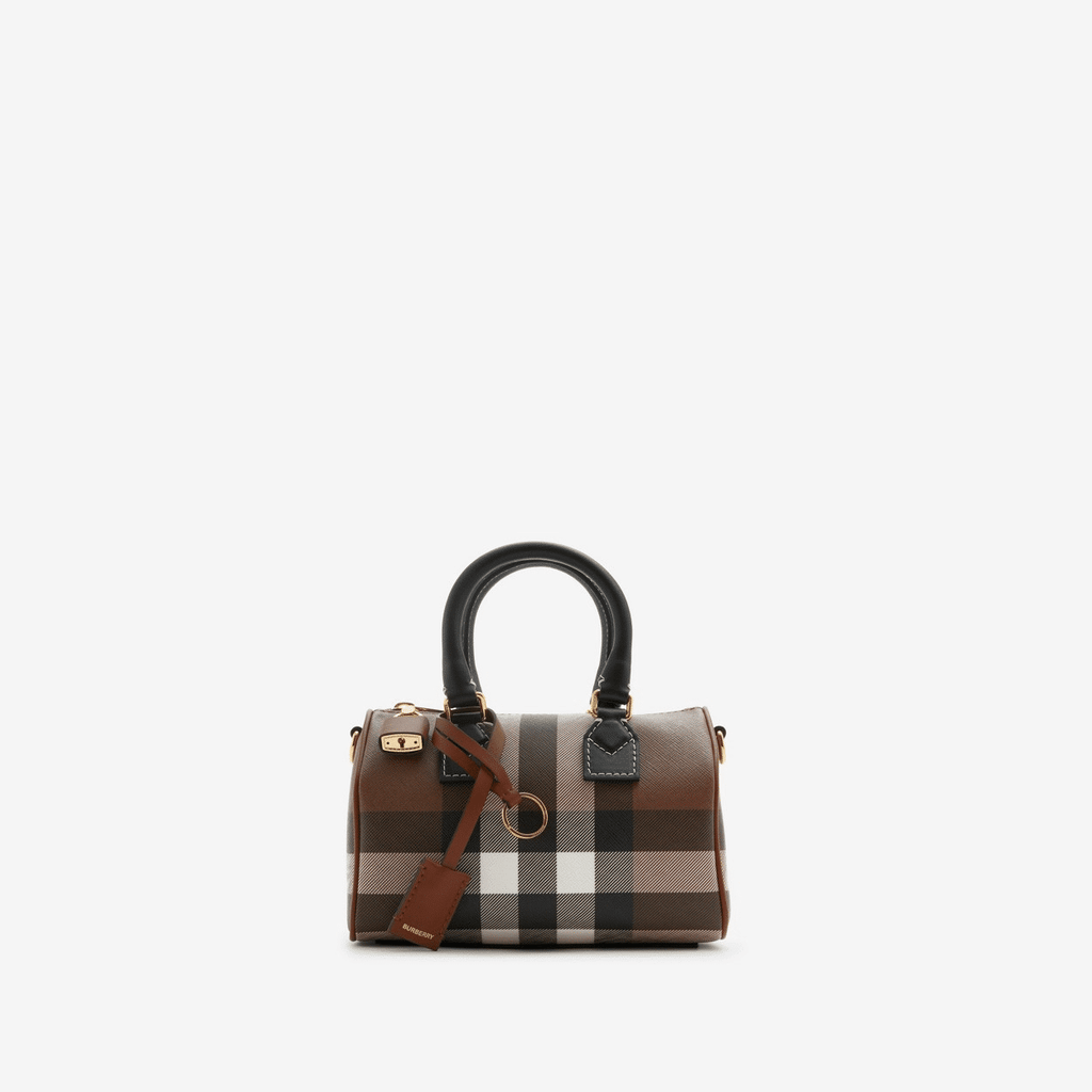 Burberry Check Bowling Bag – Compact &amp; Elegant